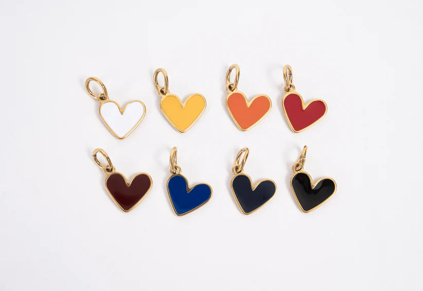 Enamel Heart Charm