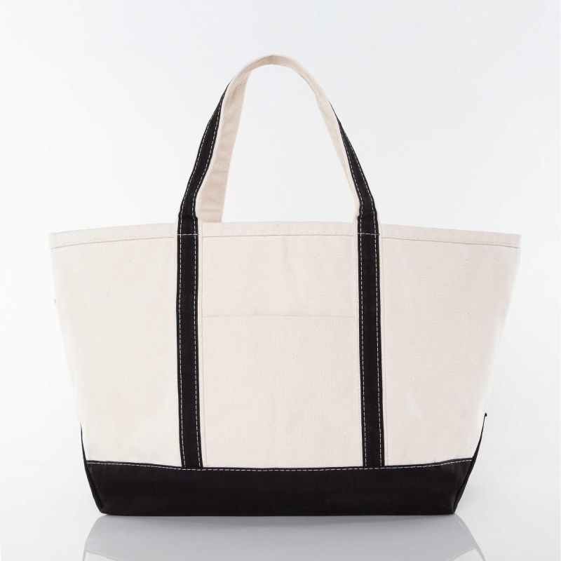 Large Classic Canvas Tote - Monogrammed