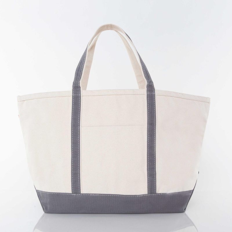 Large Classic Canvas Tote - Monogrammed
