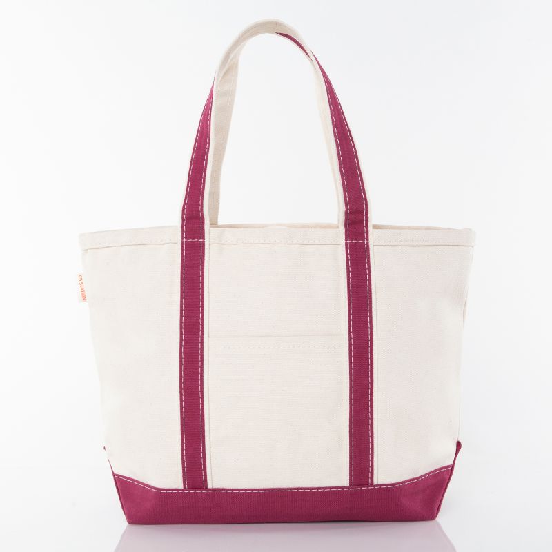 Medium Classic Canvas Tote - Monogrammed