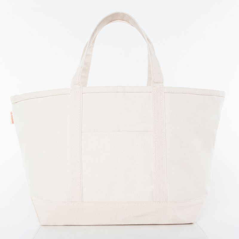 Large Classic Canvas Tote - Monogrammed