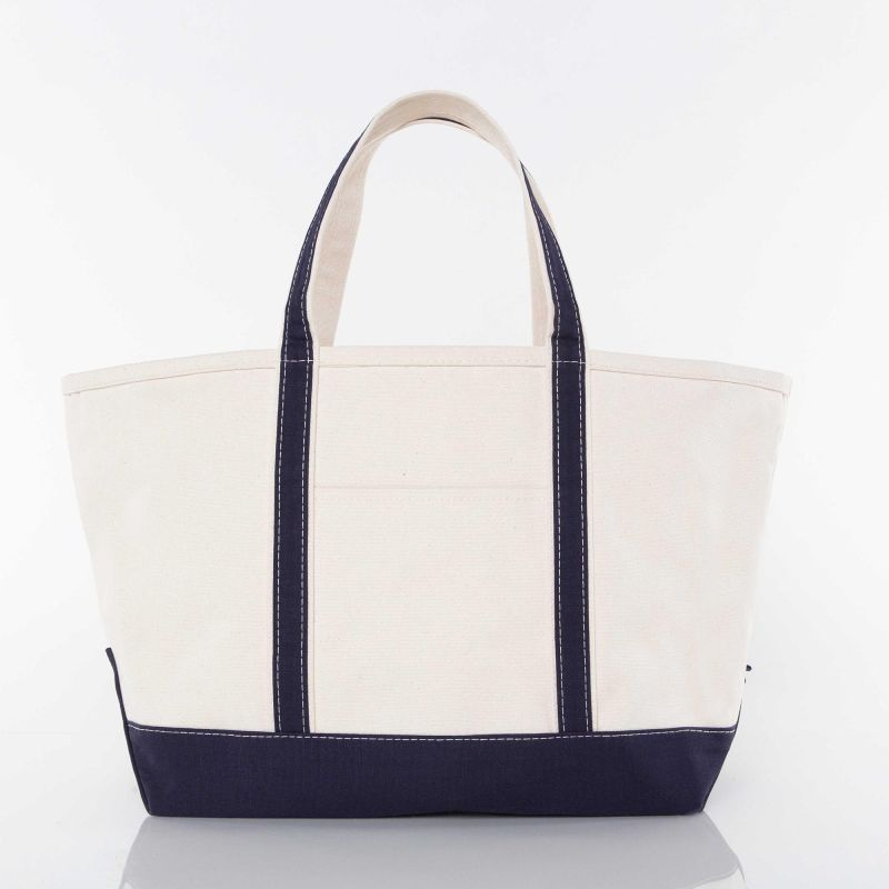 Large Classic Canvas Tote - Monogrammed