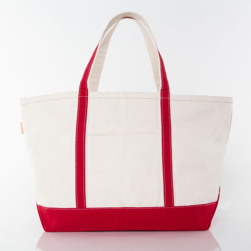 Large Classic Canvas Tote - Monogrammed