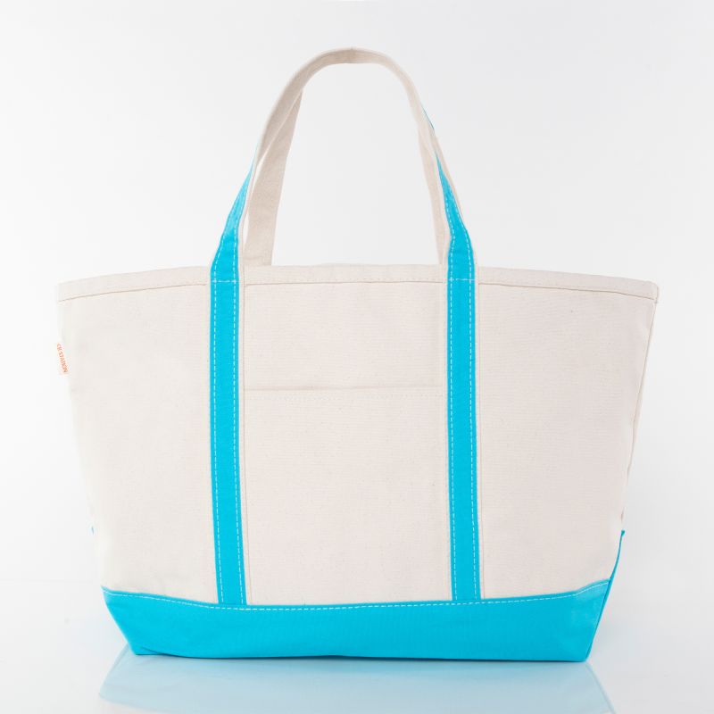 Large Classic Canvas Tote - Monogrammed