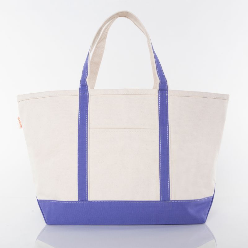 Large Classic Canvas Tote - Monogrammed
