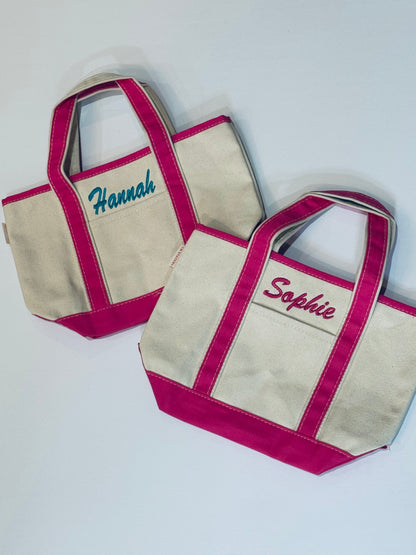 Open Canvas Tote Small - Monogrammed