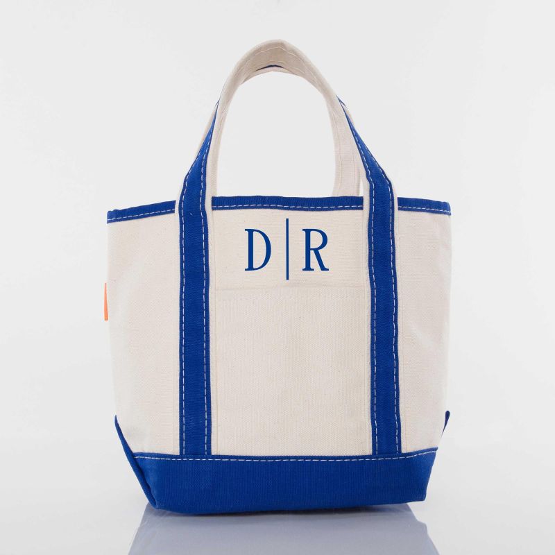 Open Canvas Tote Small - Monogrammed